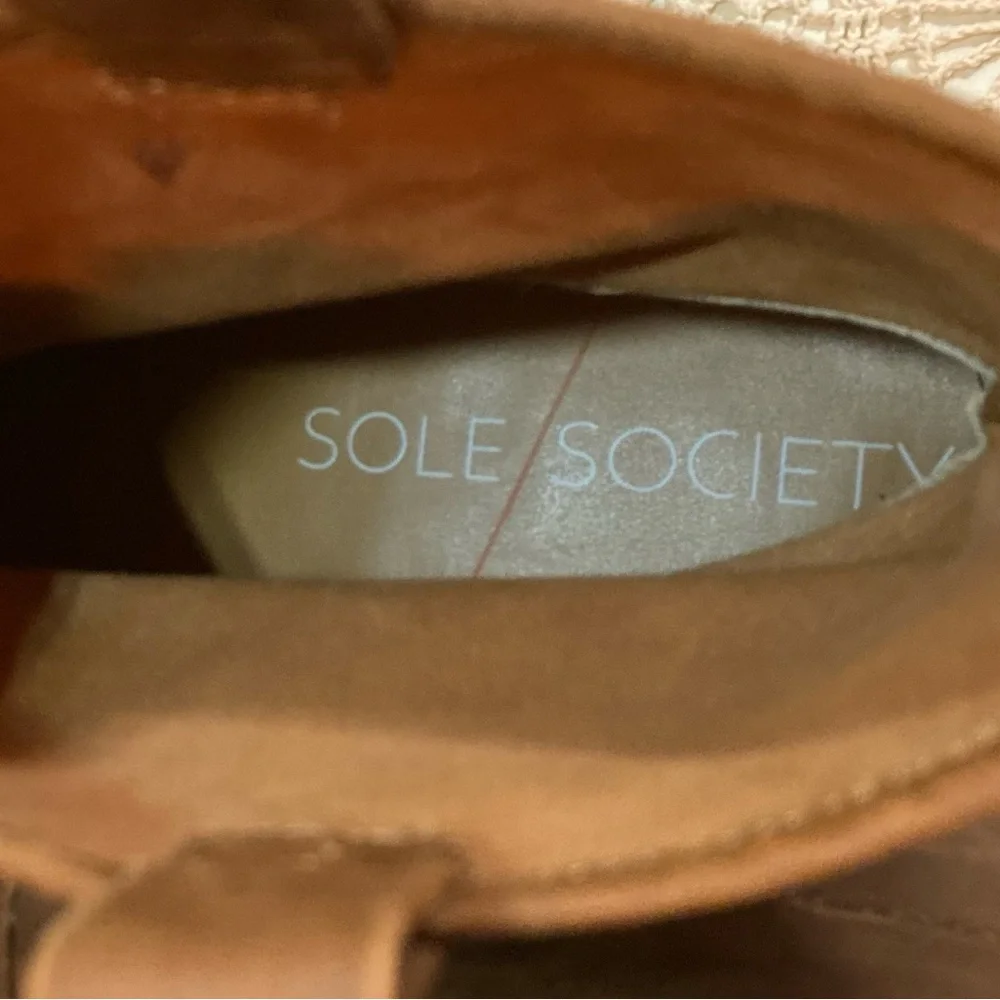 Brown Leather Boots NEW Leather Pull on Ankle Booties NWOT Size 10 - Picture 10 of 14